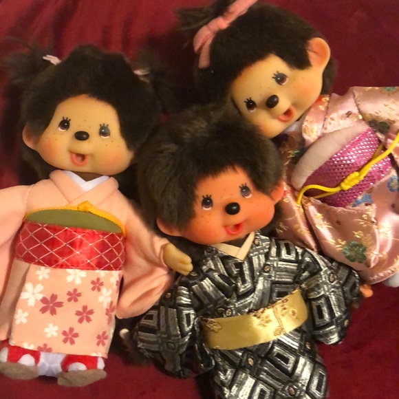 Monchichi Other - Monchichi RARE set of 3